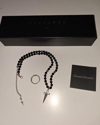 collana e anello uomo Cesare Paciotti