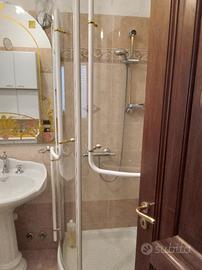 Box doccia in cristallo trasparente 80x80 semicir