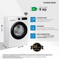 NUOVA Samsung Lavatrice Slim Crystal Clean
