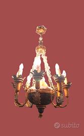 coppia di lampadario a sei braccia