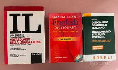 Dizionari: latino, inglese e spagnolo