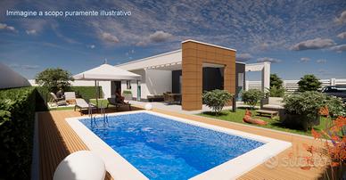 Nuovissima villa con piscina in classe a4