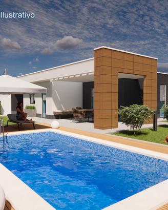 Nuovissima villa con piscina in classe a4