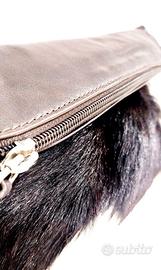 Clutch in Vera Pelle e Cavallino Naturale – Borsa