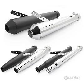 Scarichi Terminali Moto Custom Cafe Racer Bobber N