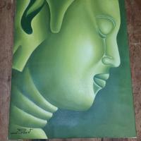 tela del Buddha, Thailandia, misura 39 x 49,5 cm