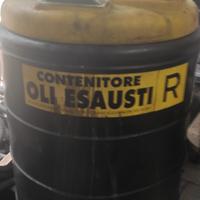 bidone raccolta olio esausto per vetture