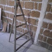 Treppiede 4 pioli in legno 