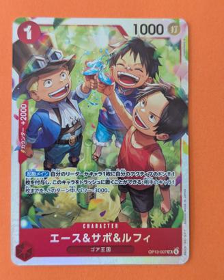 One piece OP13 007 Ace & Sabo & Luffy JP SR NM