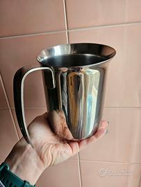 Bricco per latte (lattiera) in acciaio inox 