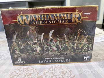 Savage Orruks Warhammer miniature sigillato orruk