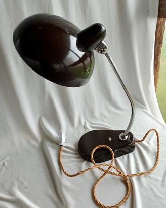 Lampada da tavolo vintage in bachelite marrone ann