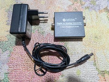 eSynic Convertitore D/A ottico coassiale -> RCA