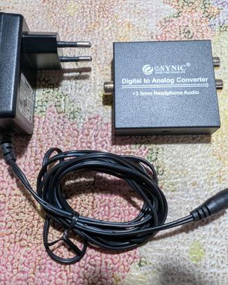 eSynic Convertitore D/A ottico coassiale -> RCA