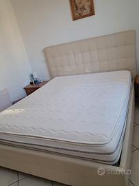 Letto contenitore matrimoniale con materasso
