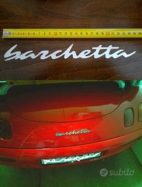 Fregio scritta GRANDE in acciaio fiat BARCHETTA