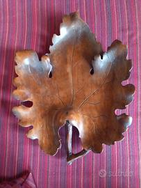 opera foglia in legno