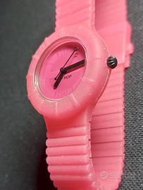 OROLOGIO HIP HOP ANALOGICO ROSA + COVER GIALLA