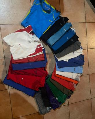 T-shirt Fit Nike e Adidas assortite