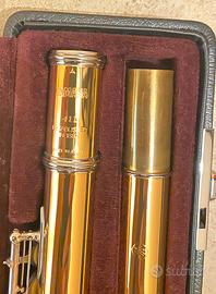 Flauto traverso Yamaha YFL 411 dorato SLGB