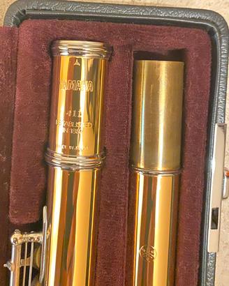 Flauto traverso Yamaha YFL 411 dorato SLGB