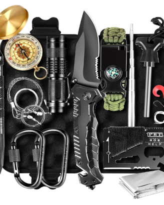 Kit sopravvivenza 14 in 1 campeggio Accesso