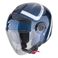 Casco Jet Scorpion Exo-City II Evo blu nero bianco