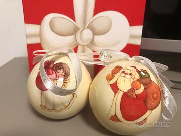 set 4 palline natalizie bianche Thun