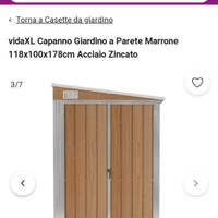 Ripostiglio in legno