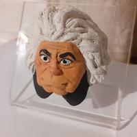 Caricatura Ludwig van Beethoven in ceramica