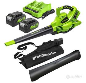 SOFFIATORE A BATTERIA 48 VOLT  GREENWORKS 