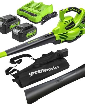 SOFFIATORE A BATTERIA 48 VOLT  GREENWORKS 