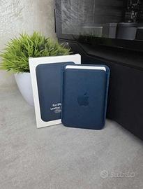 Portacarte magnetico per Apple Iphone blu scuro 