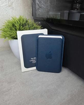 Portacarte magnetico per Apple Iphone blu scuro 