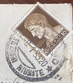 Francobollo Augustus Imperator 1933 10 cent.