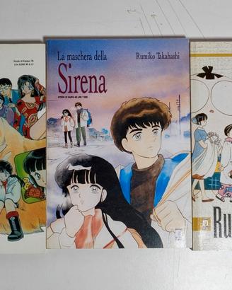 Lotto 3 manga di Rumiko Takahashi 