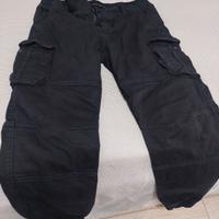 pantalone cargo uomo blu