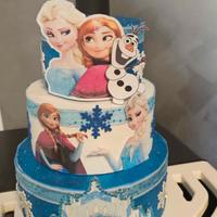 Torta scenografica Frozen