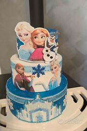 Torta scenografica Frozen