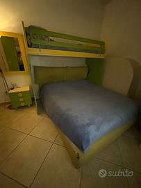 Cameretta con ponte tre posti