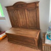 Cassapanca antica legno primi ´900