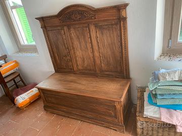 Cassapanca antica legno primi ´900