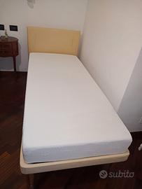 Letto singolo e materasso tempur