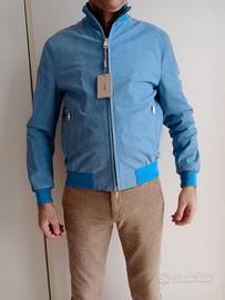 Giacca Brioni nuovo azzurra per uomo 50.