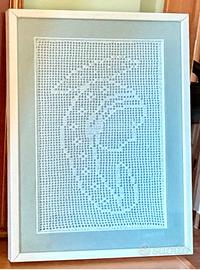 Quadro fatto con l’uncinetto