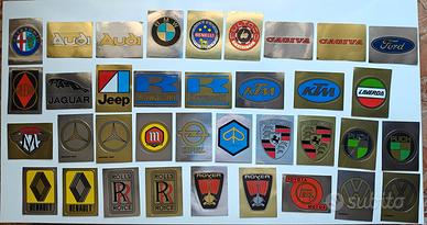 36 Stickers anni ‘80 Auto/Moto Panini + varianti