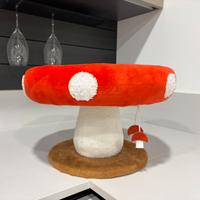 Cuccia tiragraffi a forma di funghetto per gatti