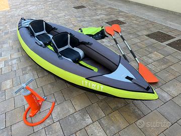 Kayak Gonfiabile ITIWIT 2 Posti + 2 pagaie + pompa