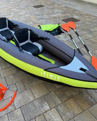 Kayak Gonfiabile ITIWIT 2 Posti + 2 pagaie + pompa