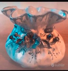 Vaso in ceramica di Albissola alto 9cm